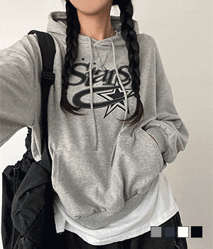 [무료배송] 레전드 스타 Y2K, 레터링 프린팅 루즈핏 후드 티셔츠
